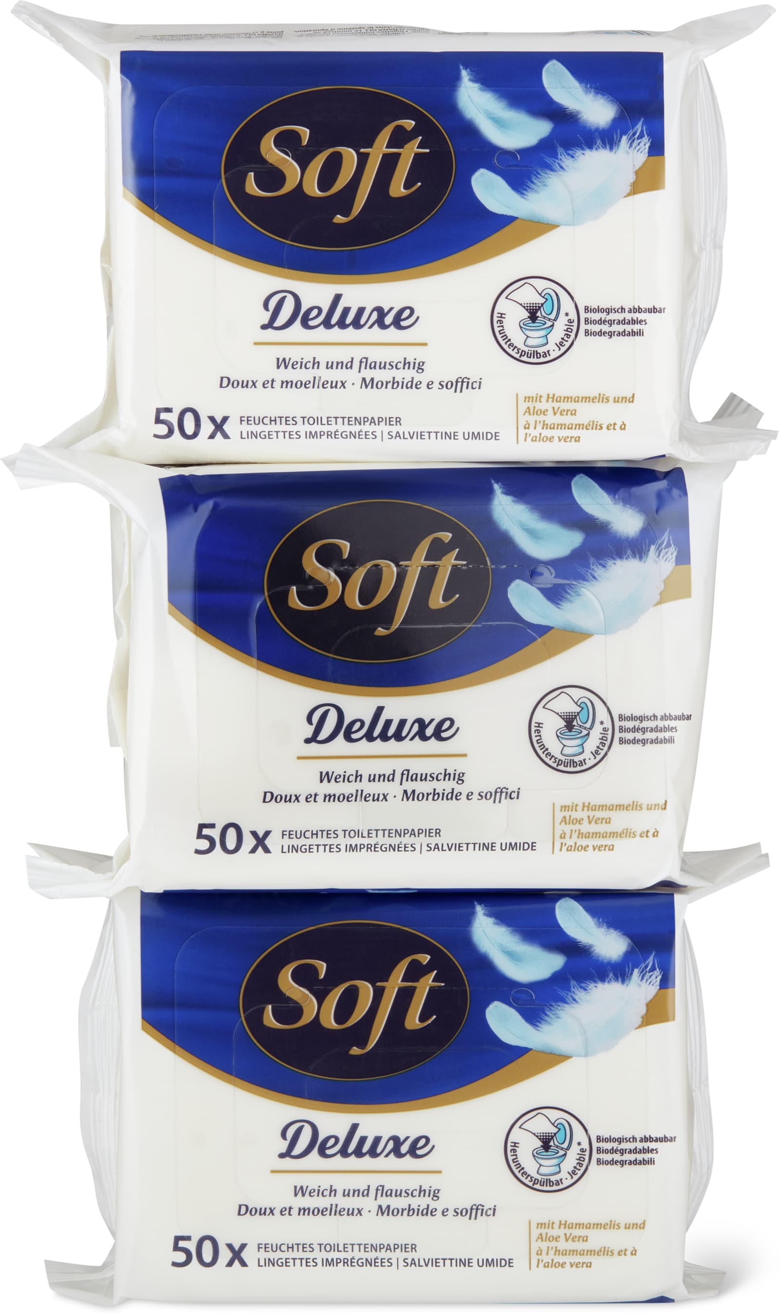 Feuchttücher Deluxe mit Hamamelis & Aloe Vera